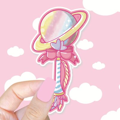 Saturn Wand Sticker