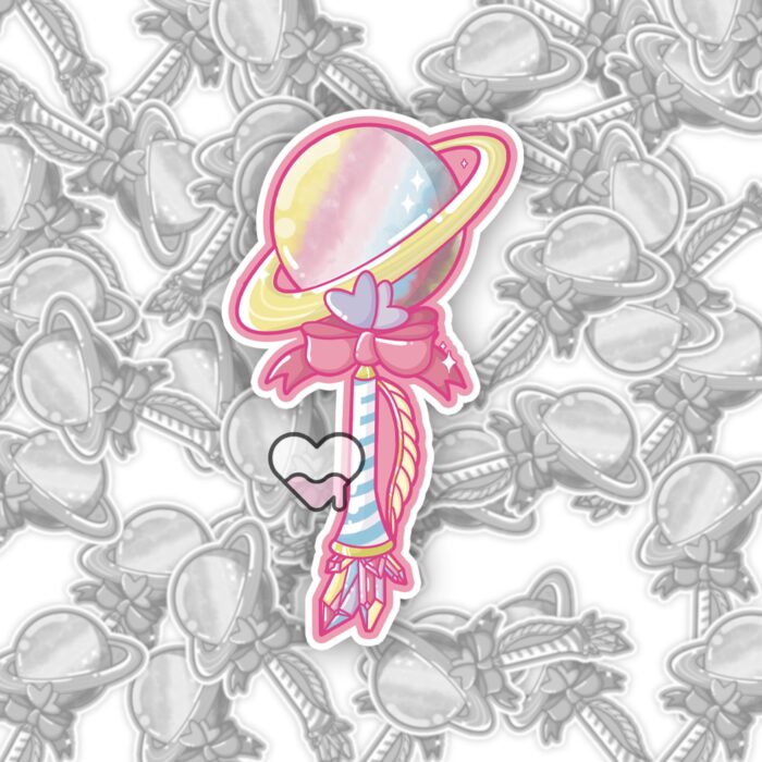 Saturn Wand Sticker
