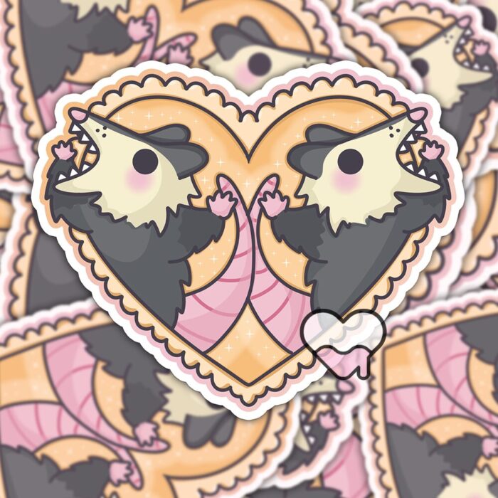 Scream Together Possums Sticker