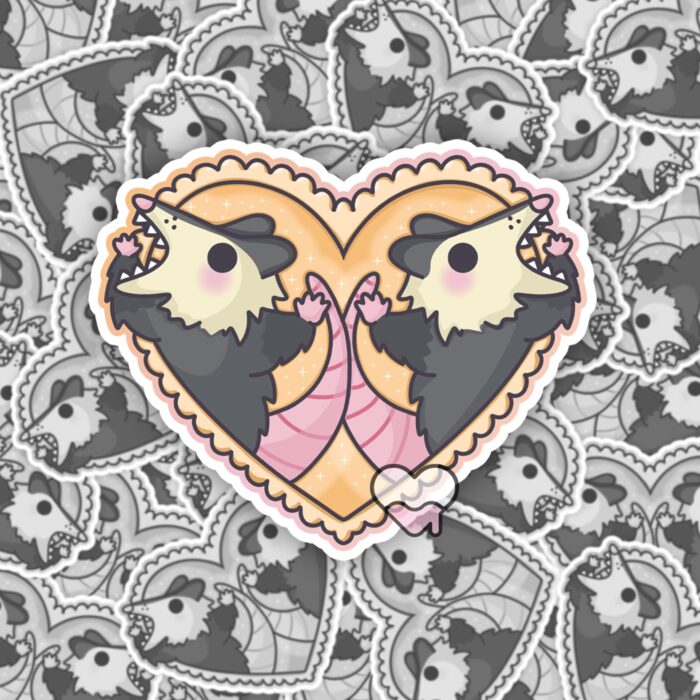 Scream Together Possums Sticker