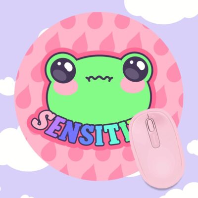 Sensitive Frog Pink Mousepad