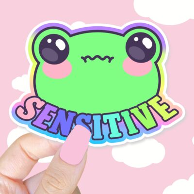 Sensitive Frog Sticker
