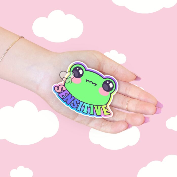 Sensitive Frog Sticker