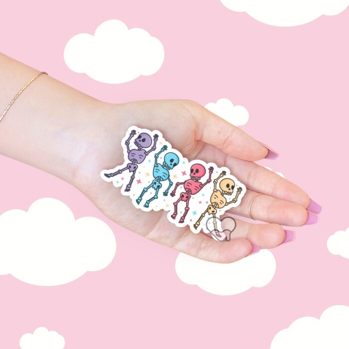 Skeleton Dance Party Sticker