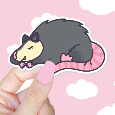 Sleeping Possum Sticker