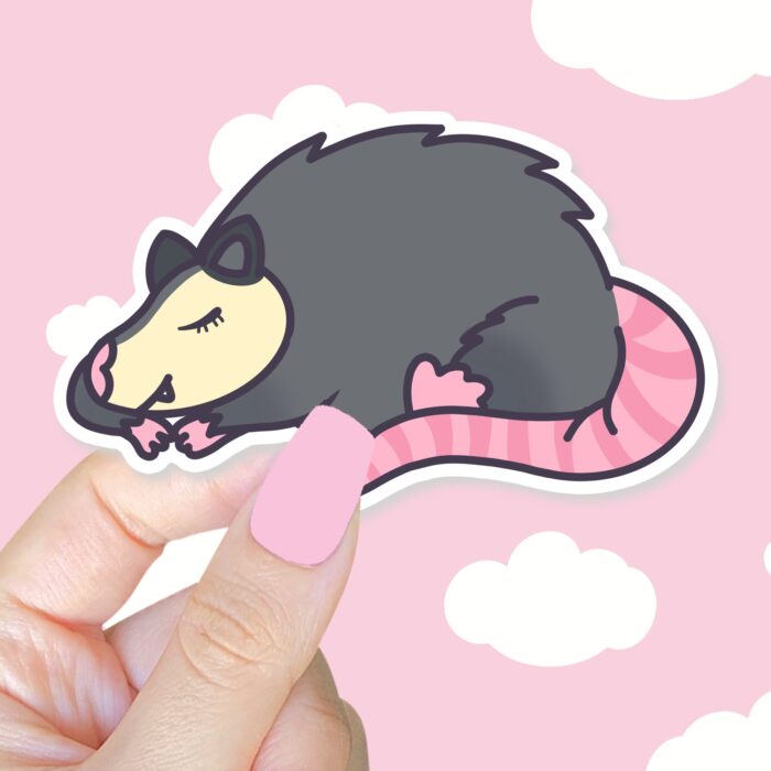 Sleeping Possum Sticker