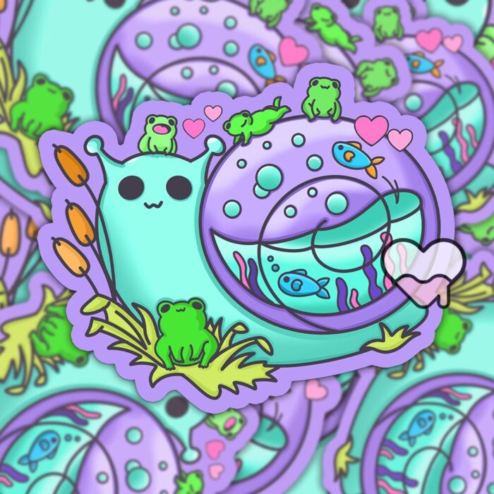 Snail Friend Sticker