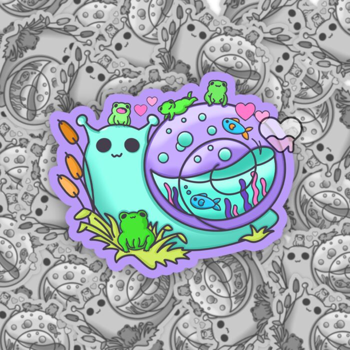 Snail Friend Sticker