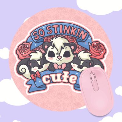 So Stinkin Cute Skunk Mousepad