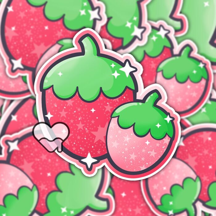 Sparkle Strawberries Sticker