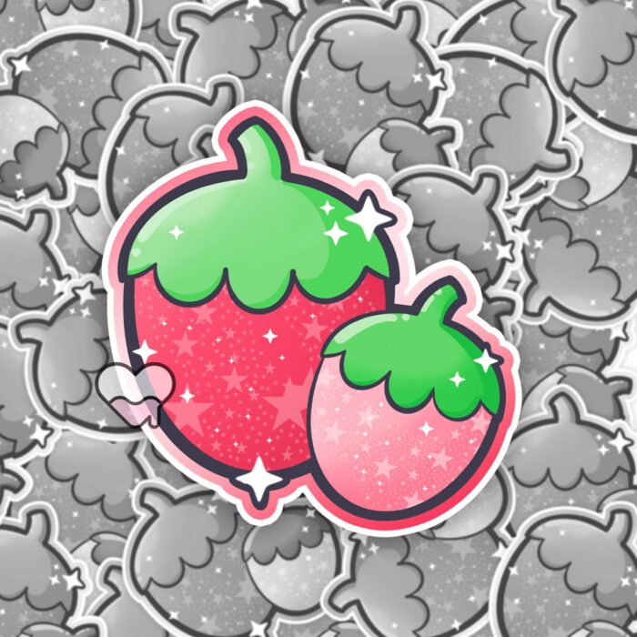 Sparkle Strawberries Sticker
