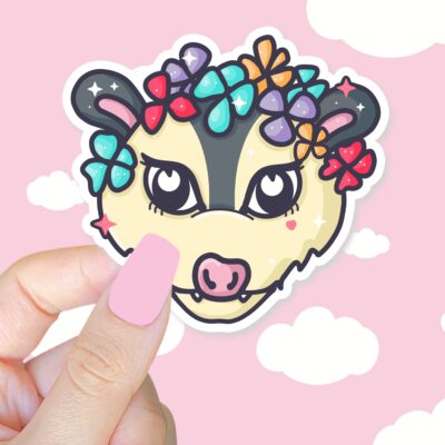 Spring Possum Sticker
