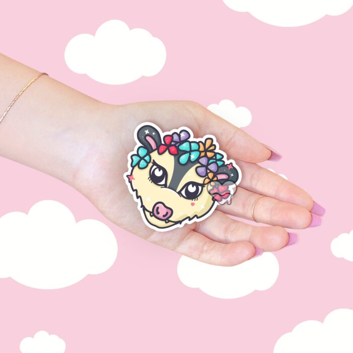Spring Possum Sticker