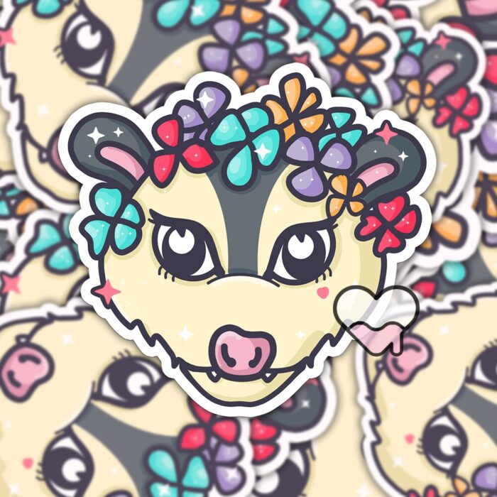Spring Possum Sticker