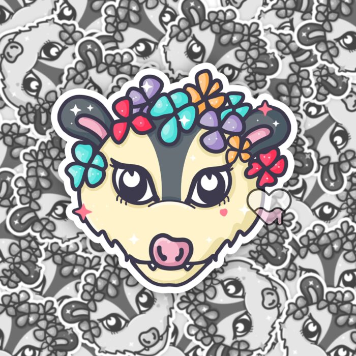 Spring Possum Sticker