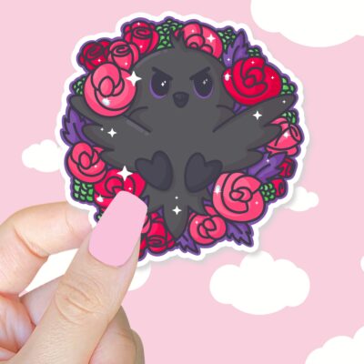 Spring Raven Sticker