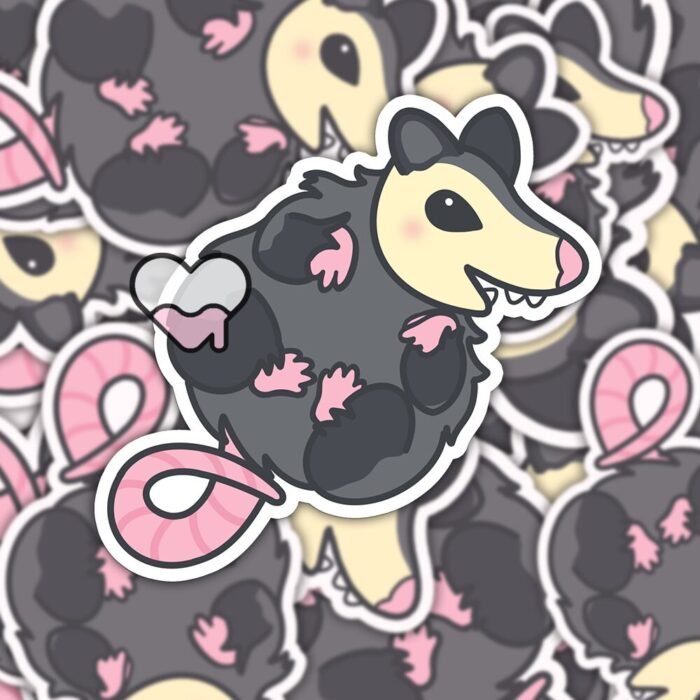 Squishy Possum Baby Sticker