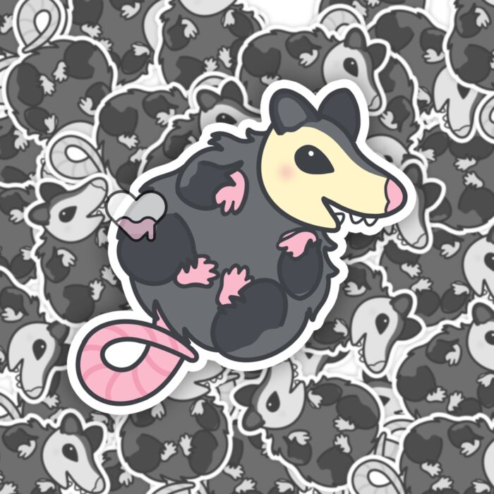 Squishy Possum Baby Sticker