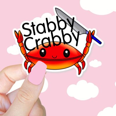 Stabby Crabby Sticker
