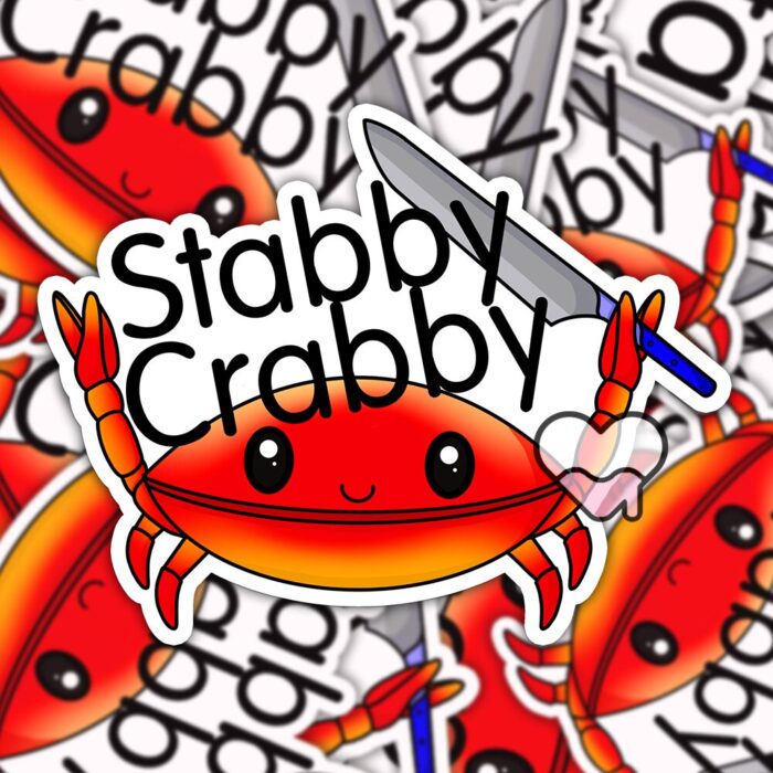 Stabby Crabby Sticker