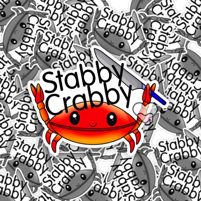 Stabby Crabby Sticker
