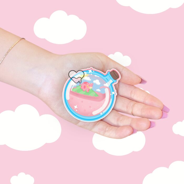 Strawberry Cow Potion Sticker