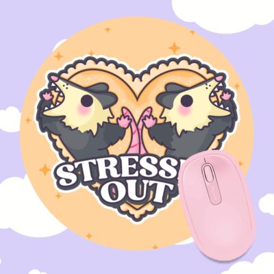 Stressed Out Possum Mousepad