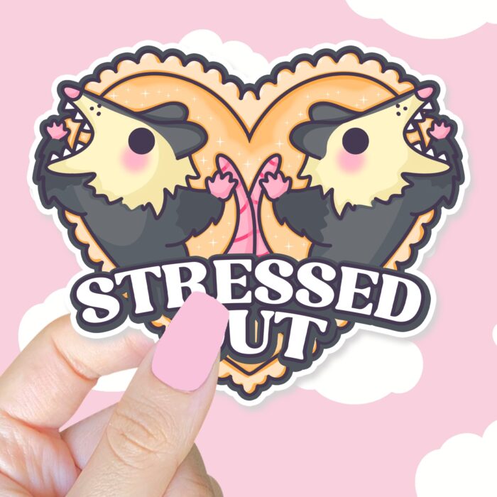 Stressed Out Possums Sticker