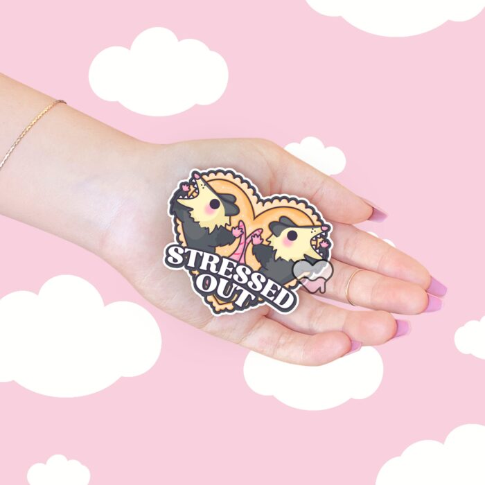 Stressed Out Possums Sticker