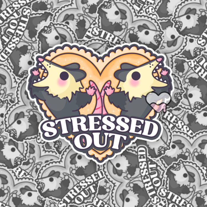Stressed Out Possums Sticker