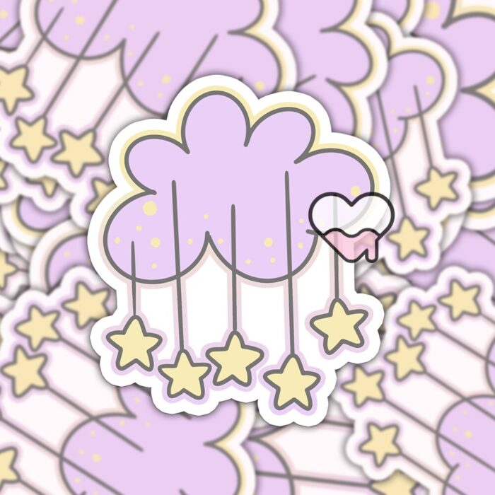 Sweet Lavender Cloud Sticker