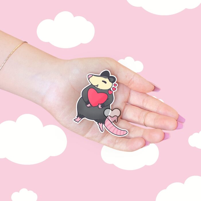 Sweet Possum Love Sticker