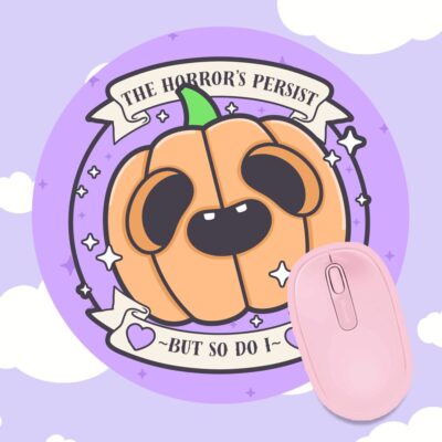 The Horrors Persist Pumpkin Mousepad