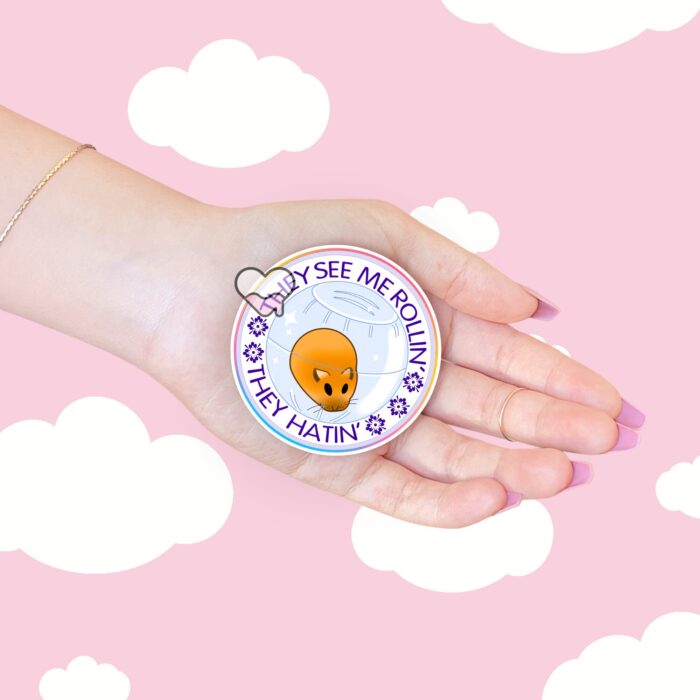 They See Me Rollin Sticker