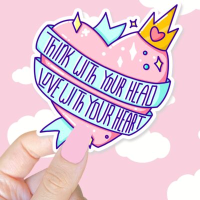 Think With Your Head Sticker