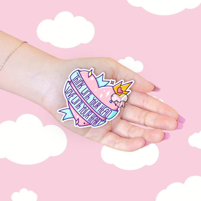Think With Your Head Sticker