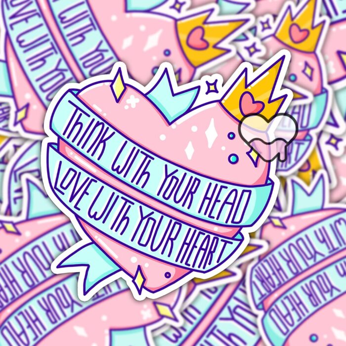 Think With Your Head Sticker