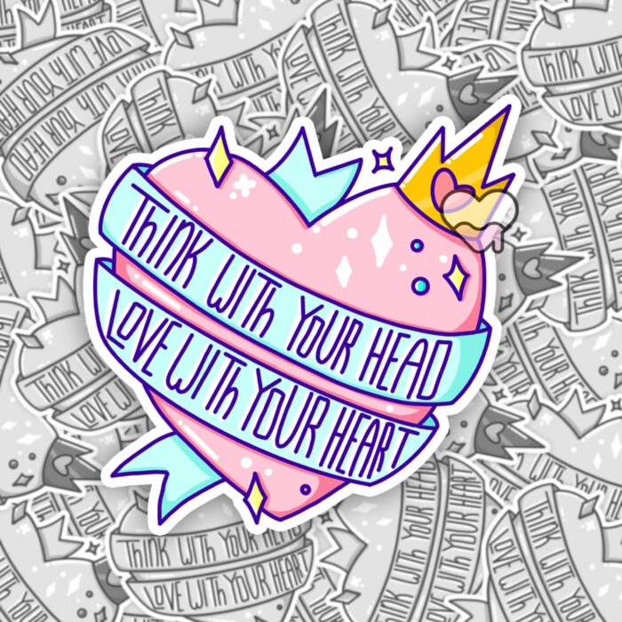 Think With Your Head Sticker