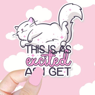 This Is As Excited As I Get Sticker