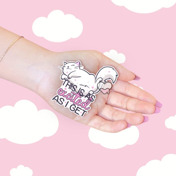 This Is As Excited As I Get Sticker