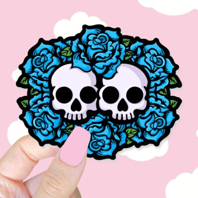 Together In Death Blue Sticker