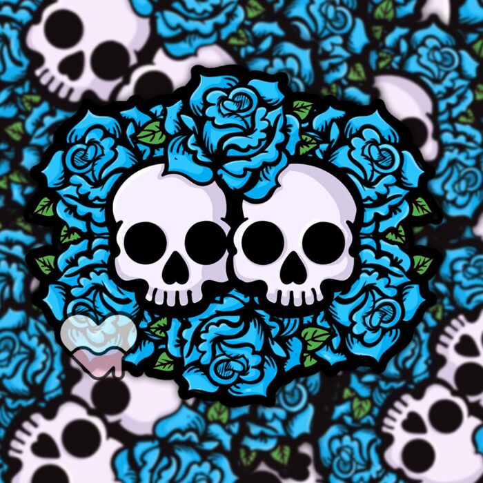 Together In Death Blue Sticker