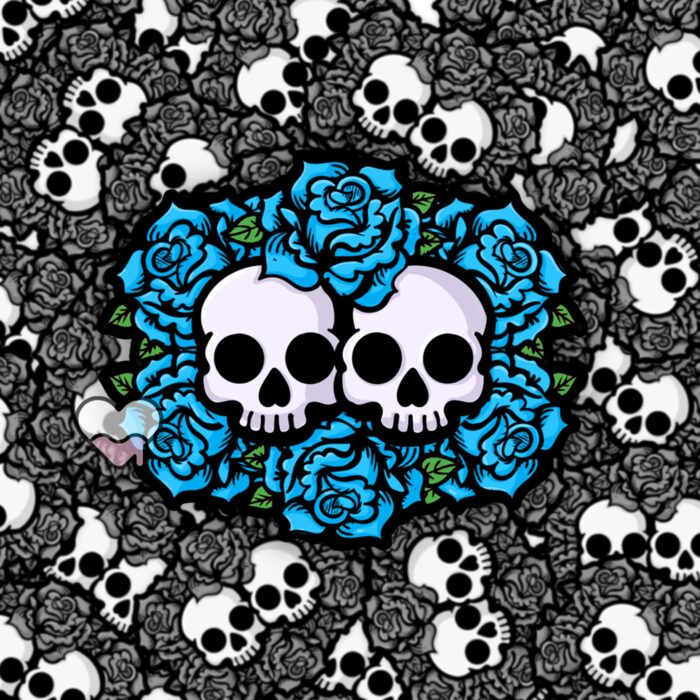 Together In Death Blue Sticker