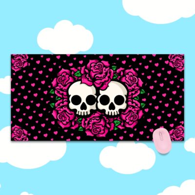 Together In Death Pink Deskmat