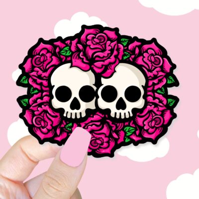 Together In Death Pink Sticker