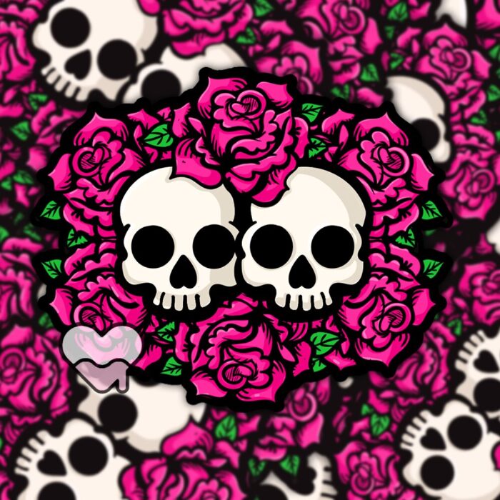 Together In Death Pink Sticker