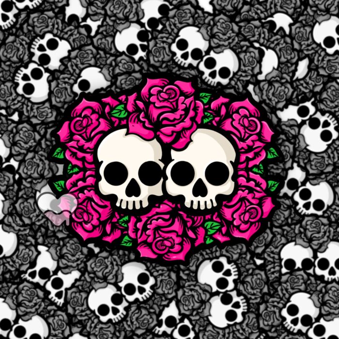 Together In Death Pink Sticker