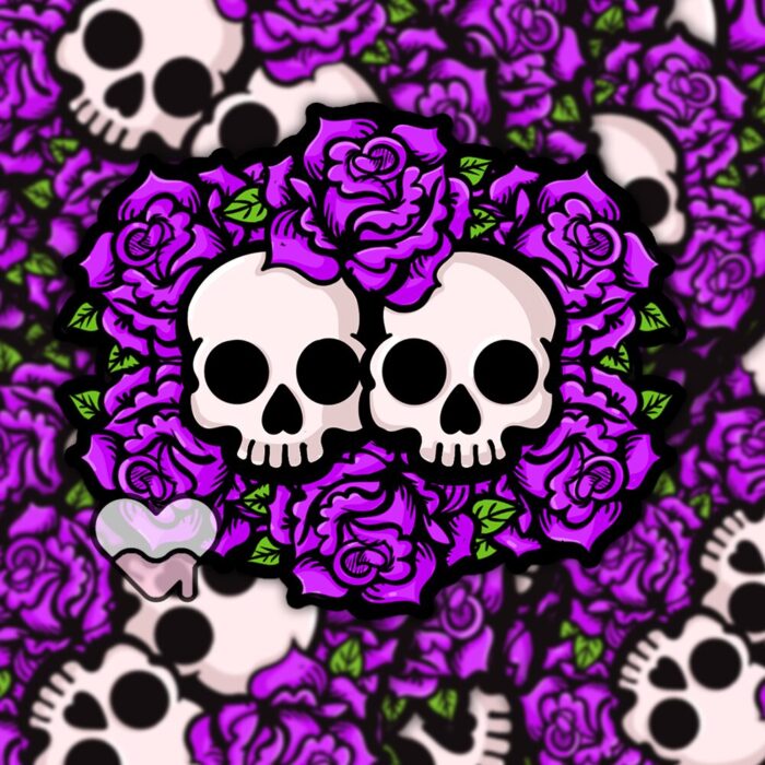Together In Death Purple Sticker