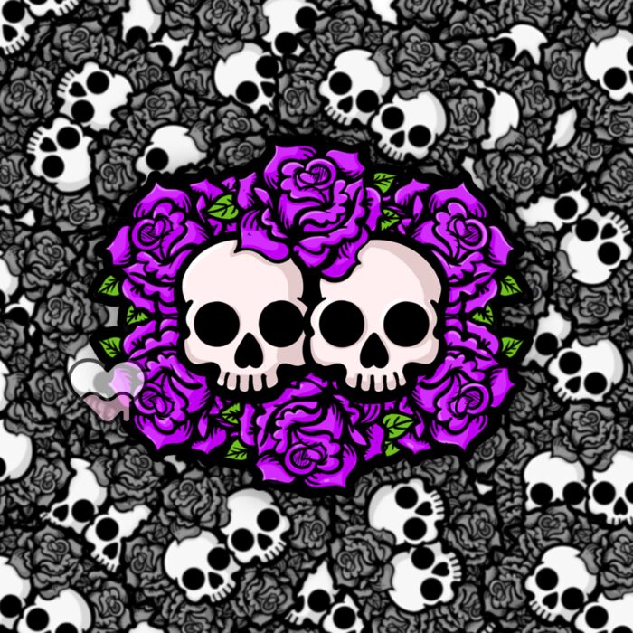 Together In Death Purple Sticker
