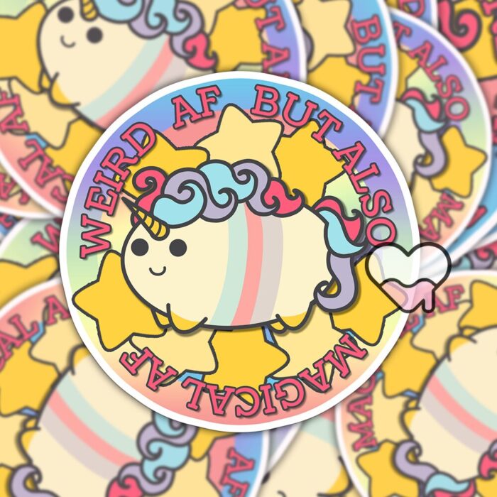 Weird AF Magical AF Sticker